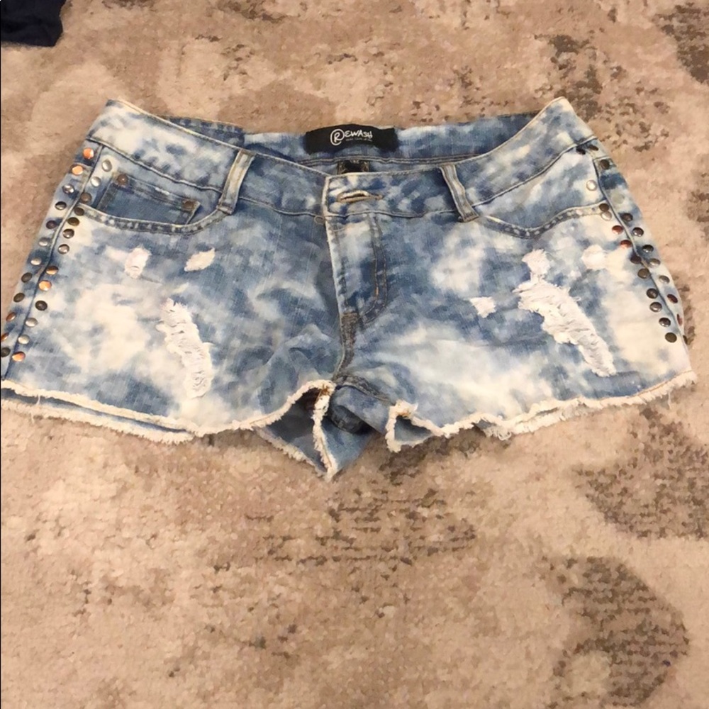 Rewash Distressed Denim Shorts